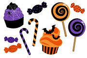 Halloween Candy Clip Art Set