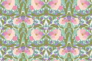 №164 Vintage floral pattern  