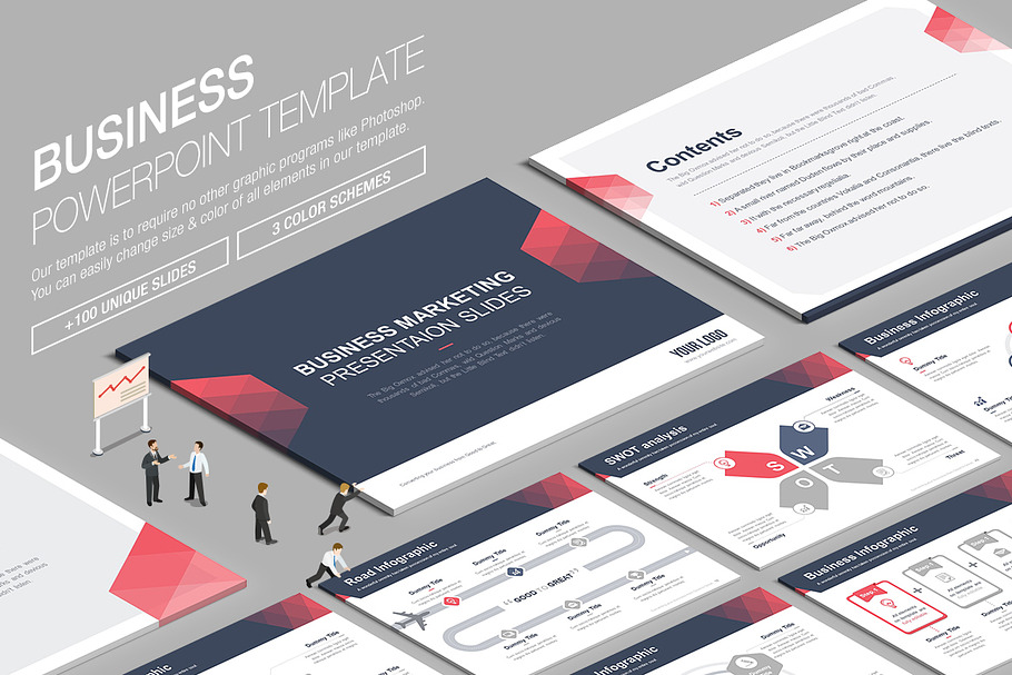 Business Powerpoint Template vol.7 in PowerPoint Templates - product preview 8