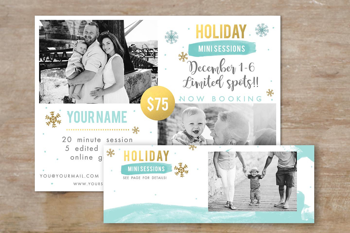 Winter Mini Session Template in Flyer Templates - product preview 8
