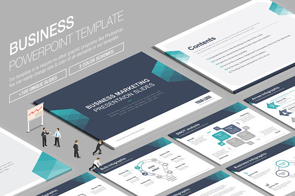 Business Powerpoint Template vol.7 in PowerPoint Templates - product preview 1