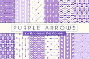 Purple Arrow Seamless Digital Paper
