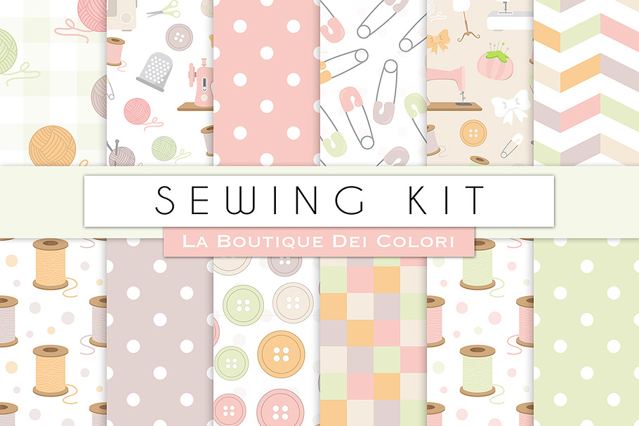 Sewing Seamless Digital Paper in Patterns - product preview 8