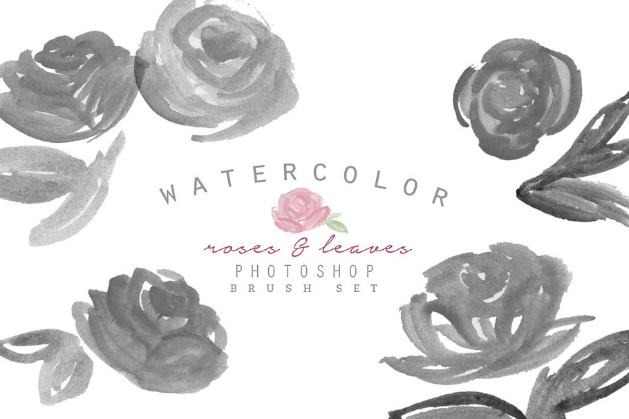 Watercolor Photoshop Brush - Roses in Photoshop Brushes - product preview 8