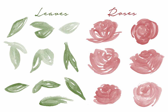Watercolor Photoshop Brush - Roses in Photoshop Brushes - product preview 1