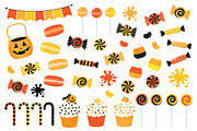 Orange Halloween Candy Clipart
