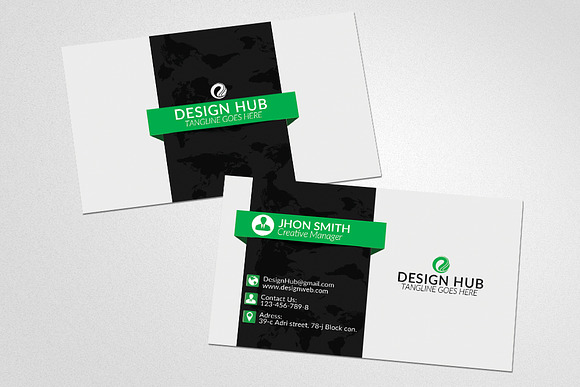 Stylish Business Card Template in Card Templates - product preview 2