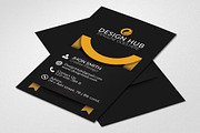 Vertical ribbon Business Card 