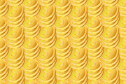 Seamless Gold Coins Pattern