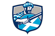 Highlander Scotsman Sword Shield