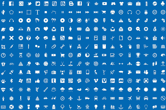 1,500 Vector Glyph Icons in Glyph Icons - product preview 2