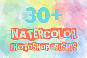 30+ Watercolor Photoshop Brushes