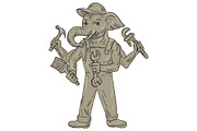 Ganesha Elephant Handyman Tools