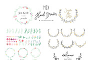 MIX wreath and floral set