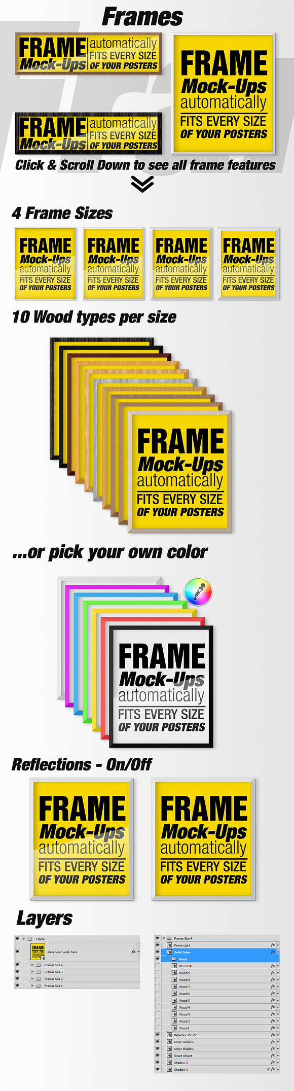 Canvas Mockups - Frames Mockups v 4 in Print Mockups - product preview 2