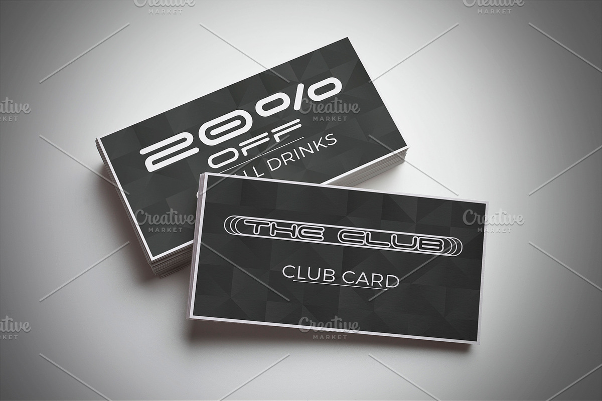 Night Bar Club Card in Card Templates - product preview 8