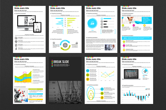 Chemistry Lab Vertical Presentation in PowerPoint Templates - product preview 2