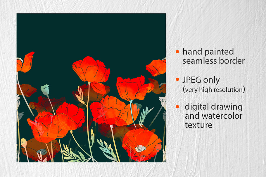 imprints bright poppies in Illustrations - product preview 8