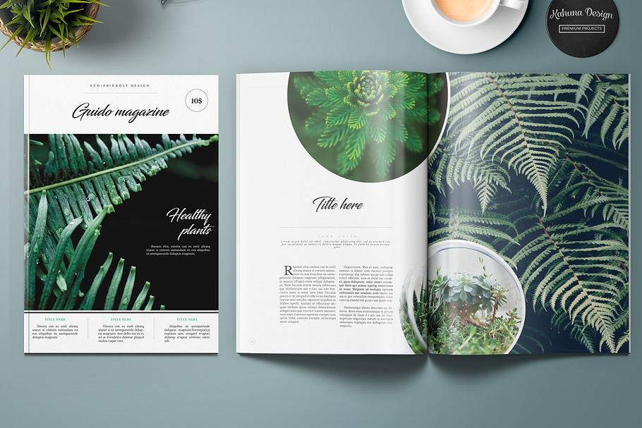 Guido Eco Garden Magazine in Magazine Templates - product preview 8