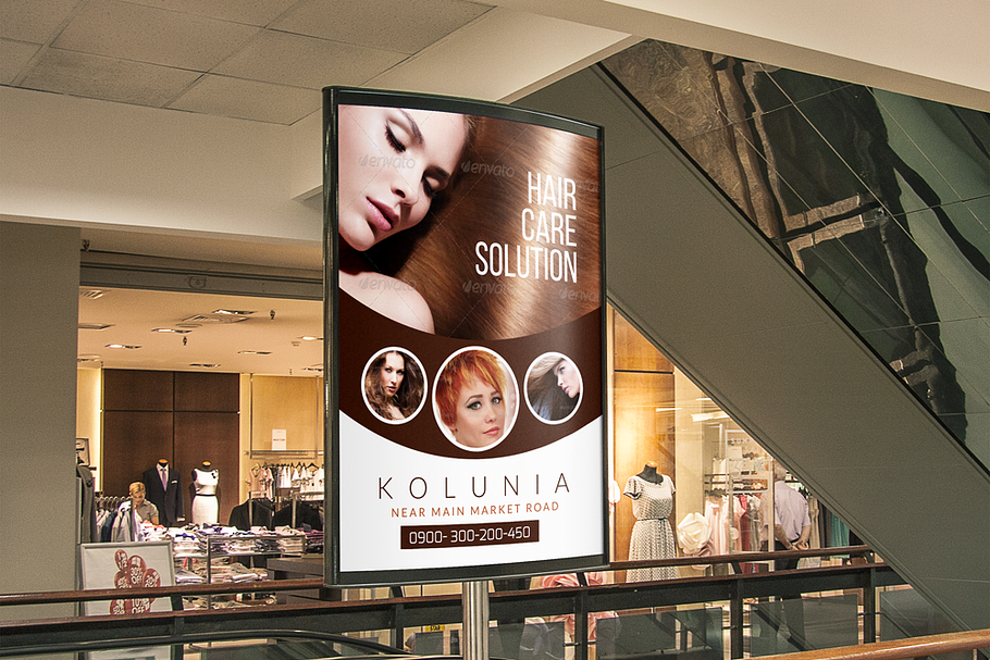 Hair Care Solution Outdoor Ad in Presentation Templates - product preview 8