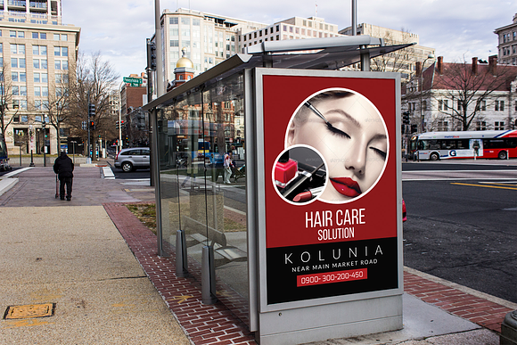 Cosmetic & Beauty Outdoor Ads in Presentation Templates - product preview 1