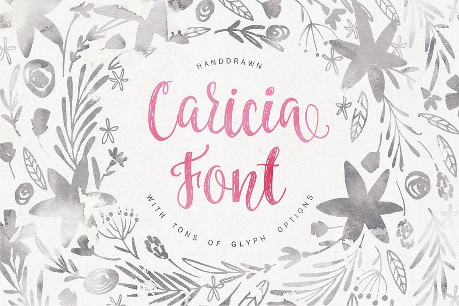 Caricia - handdrawn font in Script Fonts - product preview 8