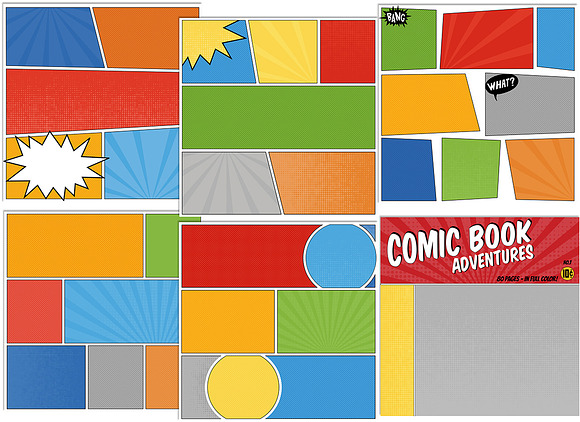 Comic Strip Digital Papers in Patterns - product preview 1