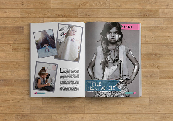 Bohemian Kids in Magazine Templates - product preview 3