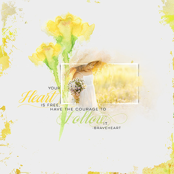 Watercolor Flower Brush Bundle in Photoshop Brushes - product preview 6