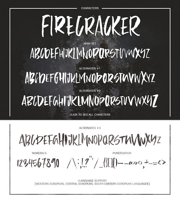 Firecracker - uppercase font in Display Fonts - product preview 3