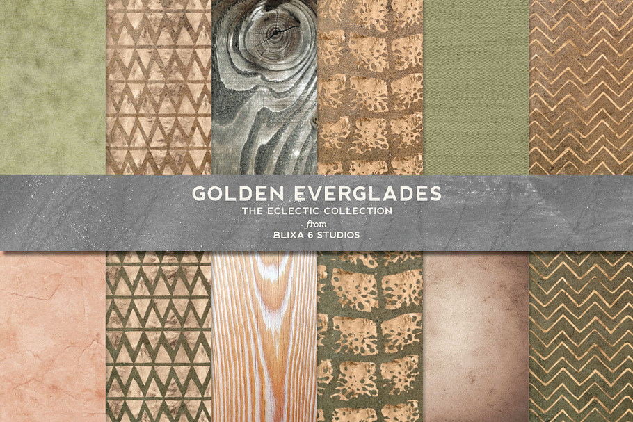 Golden Everglades Crocodile Patterns