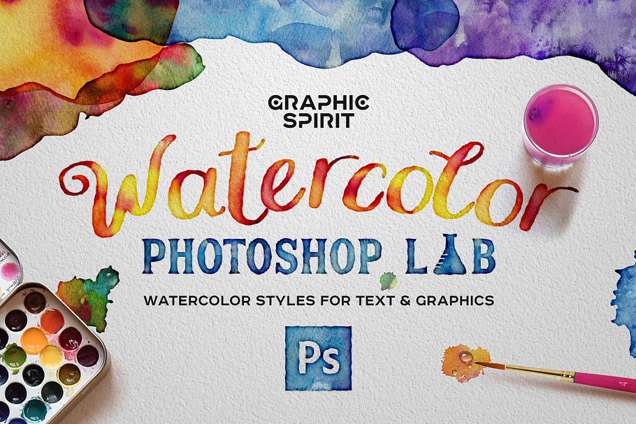 Watercolor PHOTOSHOP Lab in Photoshop Layer Styles - product preview 8