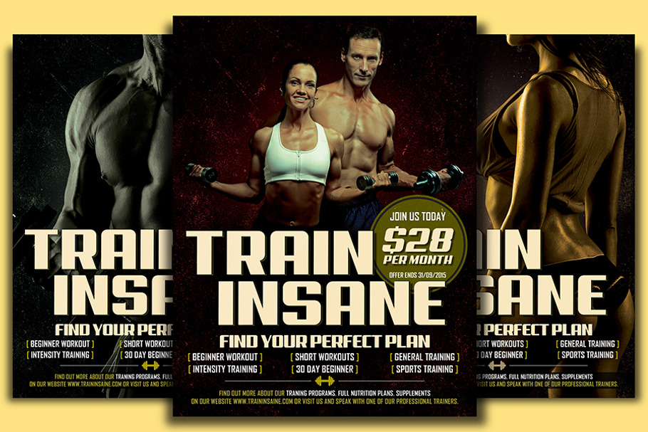 Fitness Training Flyer Template