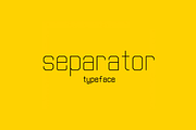 Separator typeface