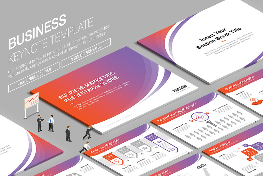 Business Keynote Template vol.1 in Keynote Templates - product preview 8