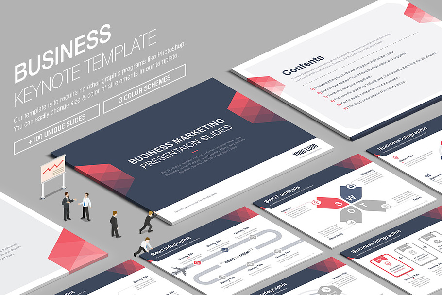 Business Keynote Template vol.7 in Keynote Templates - product preview 8