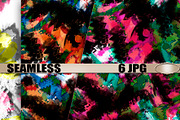 Seamless patterns "Smears of paint"