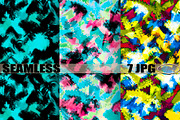 Seamless patterns "Smears of paint"2