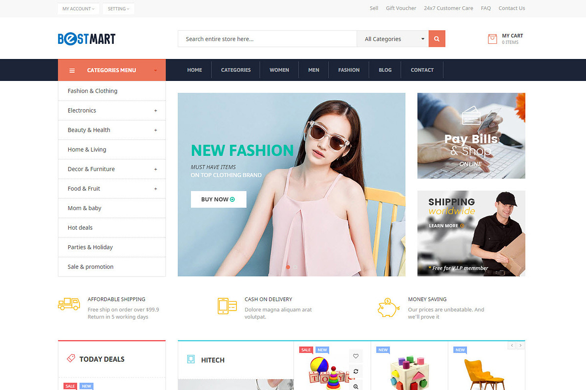 Ves Bestmart - Magento 2 Theme in Magento Themes - product preview 8