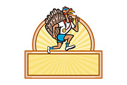 Turkey Run Runner Side Cartoon 