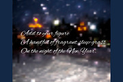 №166 New year greeting background