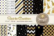 New Year Digital Papers