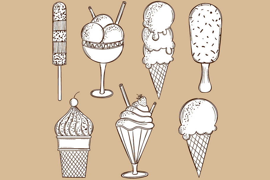 Doodle Ice-Cream Set