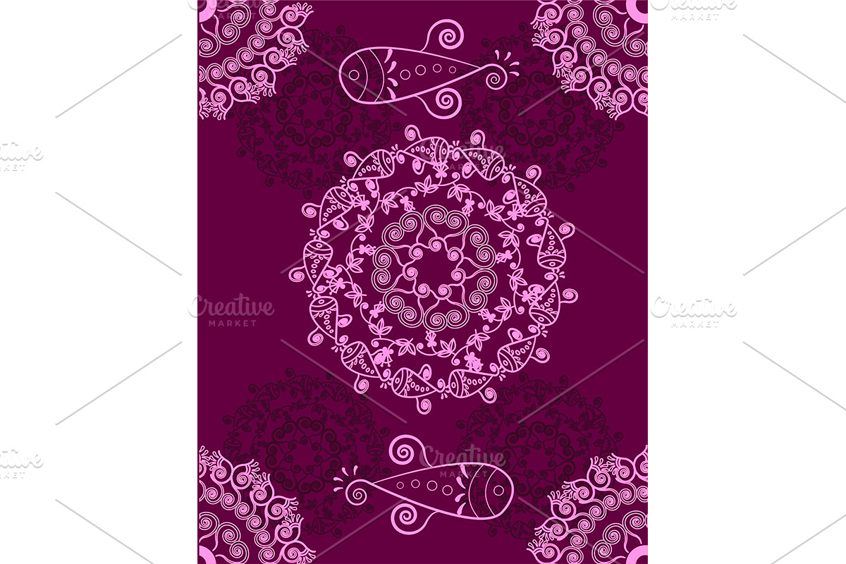№167 Ornament purple abstract in Illustrations - product preview 8