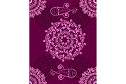 №167 Ornament purple abstract
