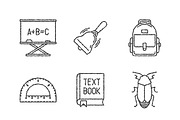 Sketched school iconset