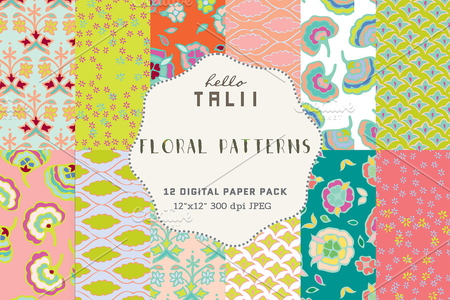 Floral Patterns Digital Papers