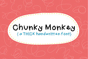 Chunky Monkey Hand Drawn Font