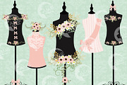 Wedding Dress Forms Florals 1098