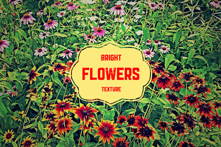 Bright Flowers Texture in Textures - product preview 8
